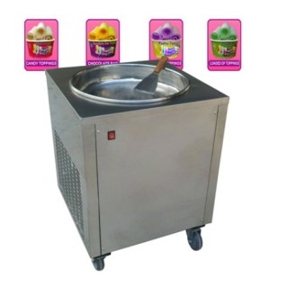 Single Pan Fried Ice Cream Machine