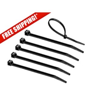 100 MM x 2.2 MM Black Nylon Cable Tie (1000 Pcs)