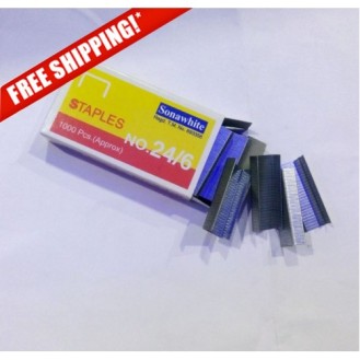 Sona White Staples Pin 24/6 (1 Box-20000 Staples)