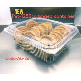 Hinge Container 1250CC (625 Pcs) (Freight To-Pay) 