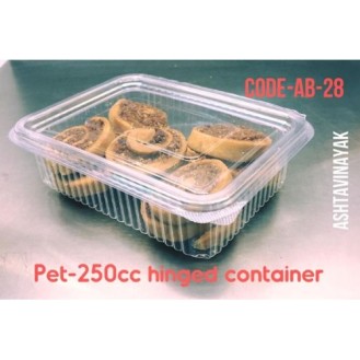 Hinge Container 250CC (1500 Pcs) (Freight To-Pay)