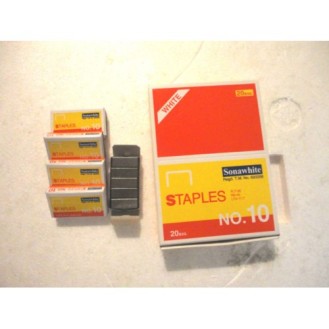 Sona White Staples Pin 10 NO.(1 Box-20000 Staples)