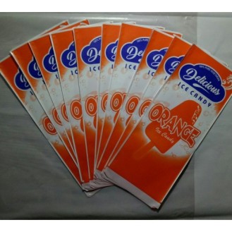 Delicious Icecream Pouch (Orange Flavor) (20000 Pcs)