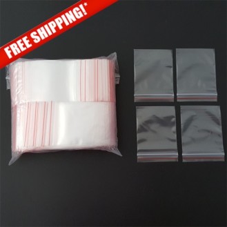 LDPE Zip Lock Bags 500 Pcs (4 x 5 Inch)