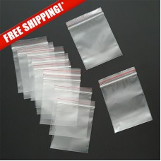 3 x 3 Zip Top Seal Lock Reclosable Bags Clear Plastic Zip Seal 2mil Poly Bags 1000 Pcs